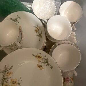 22K plated scalloped hallmark of quality china canonsburg autumn mist